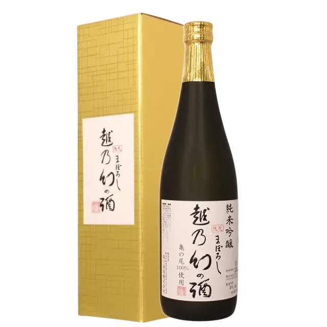 日本酒 純米吟醸 【越乃幻の酒】幻の酒米「亀の尾」720ml 化粧箱入り ギフト 父の日 お中元