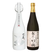 日本酒 飲み比べ  純米吟醸【amamizu】×純米吟醸【越乃幻の酒】720ml×2本セット