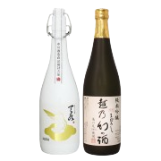 日本酒 飲み比べ 純米大吟醸【amamizu】×純米吟醸【越乃幻の酒】720ml×2本セット