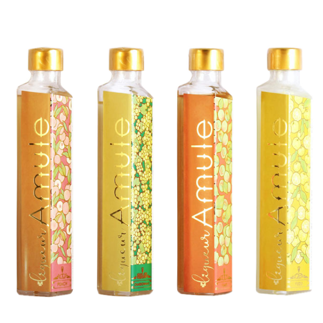 4種類の果実 リキュール Amule アミュレ コンプリートセット（200ml×4種)