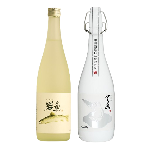 日本酒 飲み比べ 純米大吟醸原酒【岩魚】×純米吟醸【amamizu】720ml×2本セット