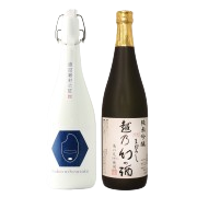 日本酒 飲み比べ 純米大吟醸 原酒【棚田コシヒカリ幻の酒(金升)】×純米吟醸【越乃幻の酒】720ml×2本セット