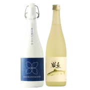日本酒 飲み比べ  純米大吟醸 【棚田コシヒカリ幻の酒(柏露)】×純米大吟醸【岩魚】720ml×2本セット