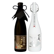 日本酒 飲み比べ 純米大吟醸【大彦命】×純米吟醸【amamizu】720ml×2本セット