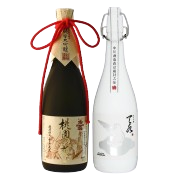 日本酒 飲み比べ 純米大吟醸【桃園の誓い】×純米吟醸【amamizu】720ml×2本セット