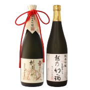 日本酒 飲み比べ 純米大吟醸【桃園の誓い】×純米吟醸【越乃幻の酒】720ml×2本セット