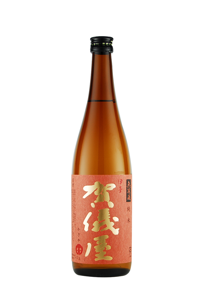 伊予賀儀屋　無濾過　純米酒　赤ラベル（720ml）