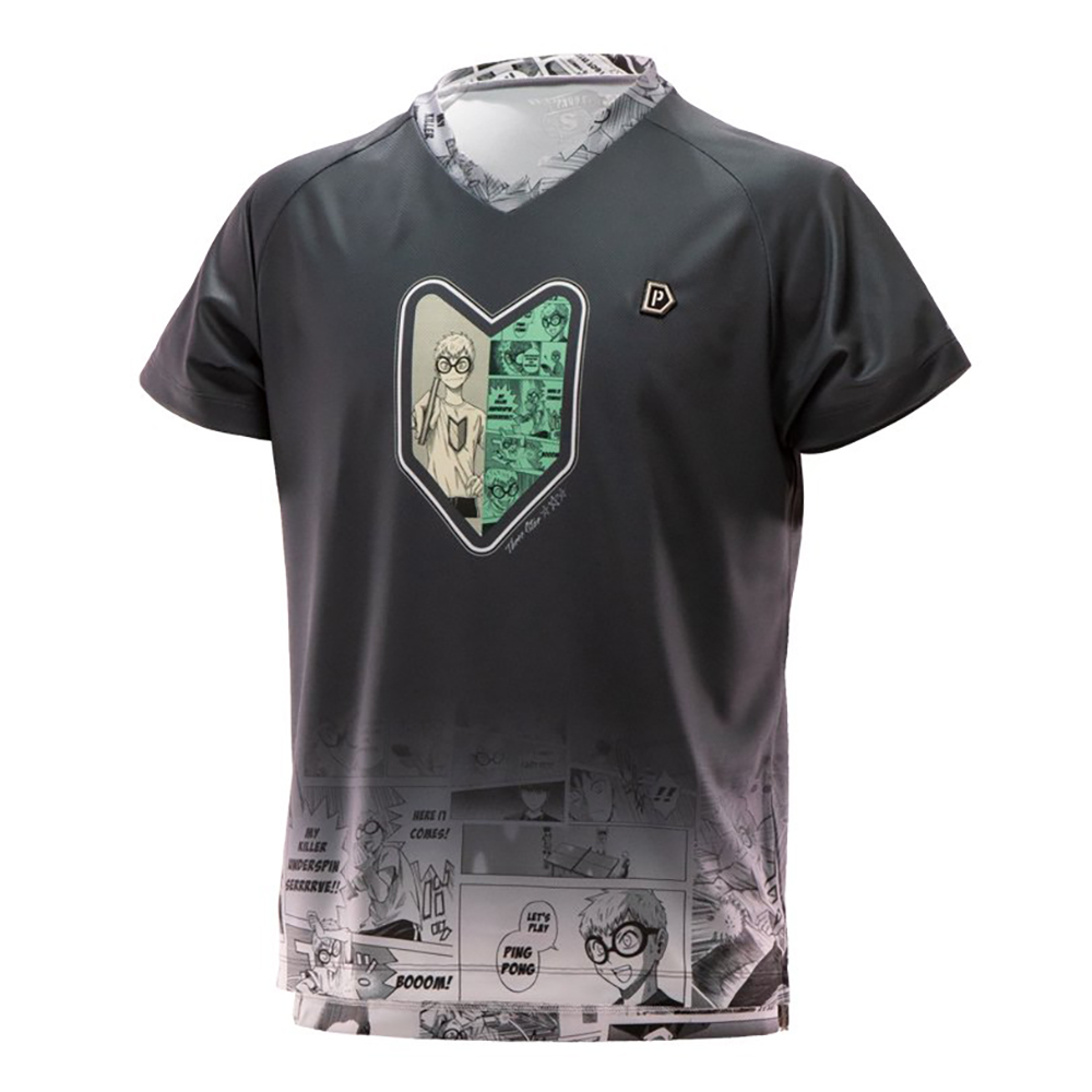 【生産終了】[Pandani]DARKER Three Star 卓球初心者Tシャツ【Type:YG】