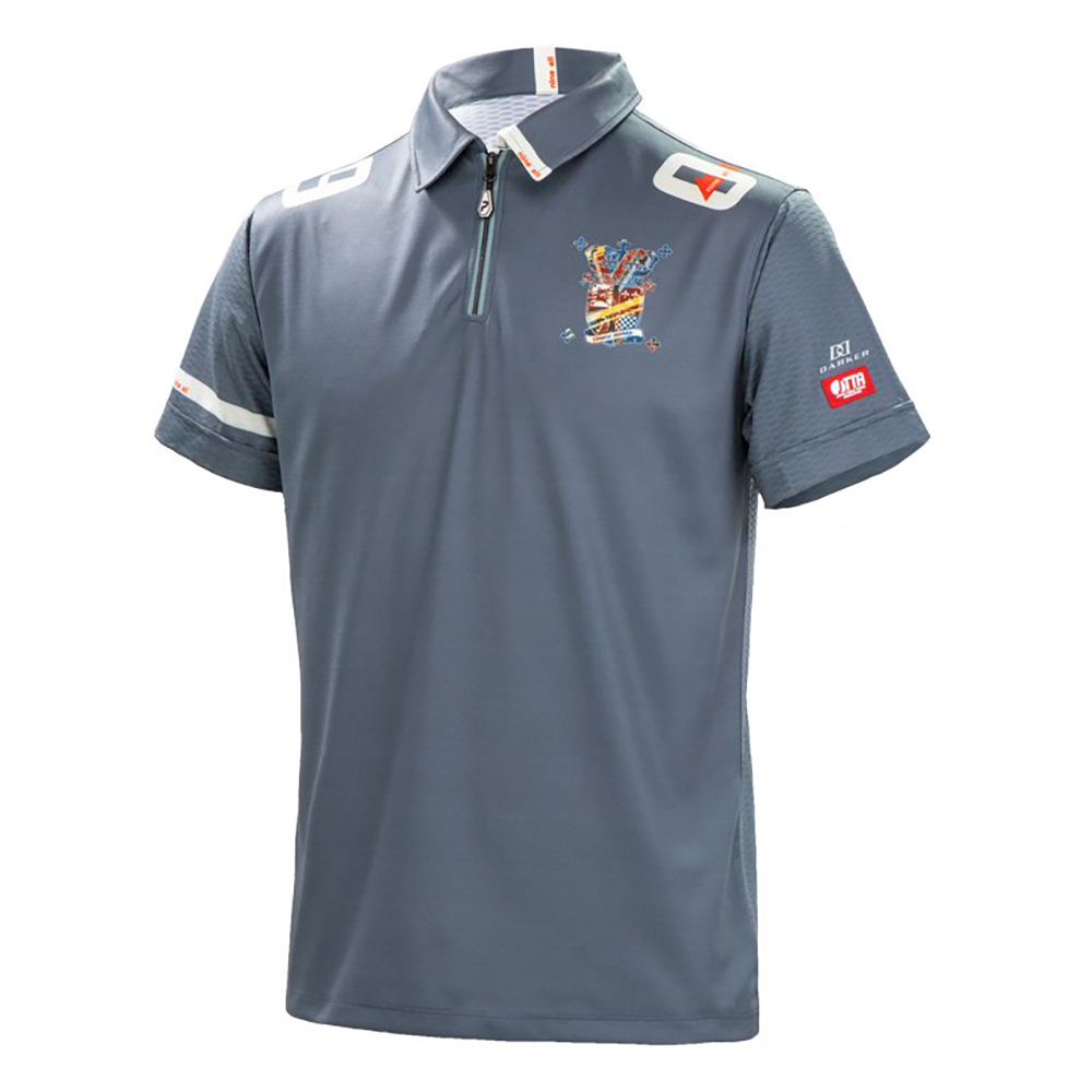 [Pandani]DARKER"NINE ALL" ZIP-Poloユニフォーム（ティールブルー）
