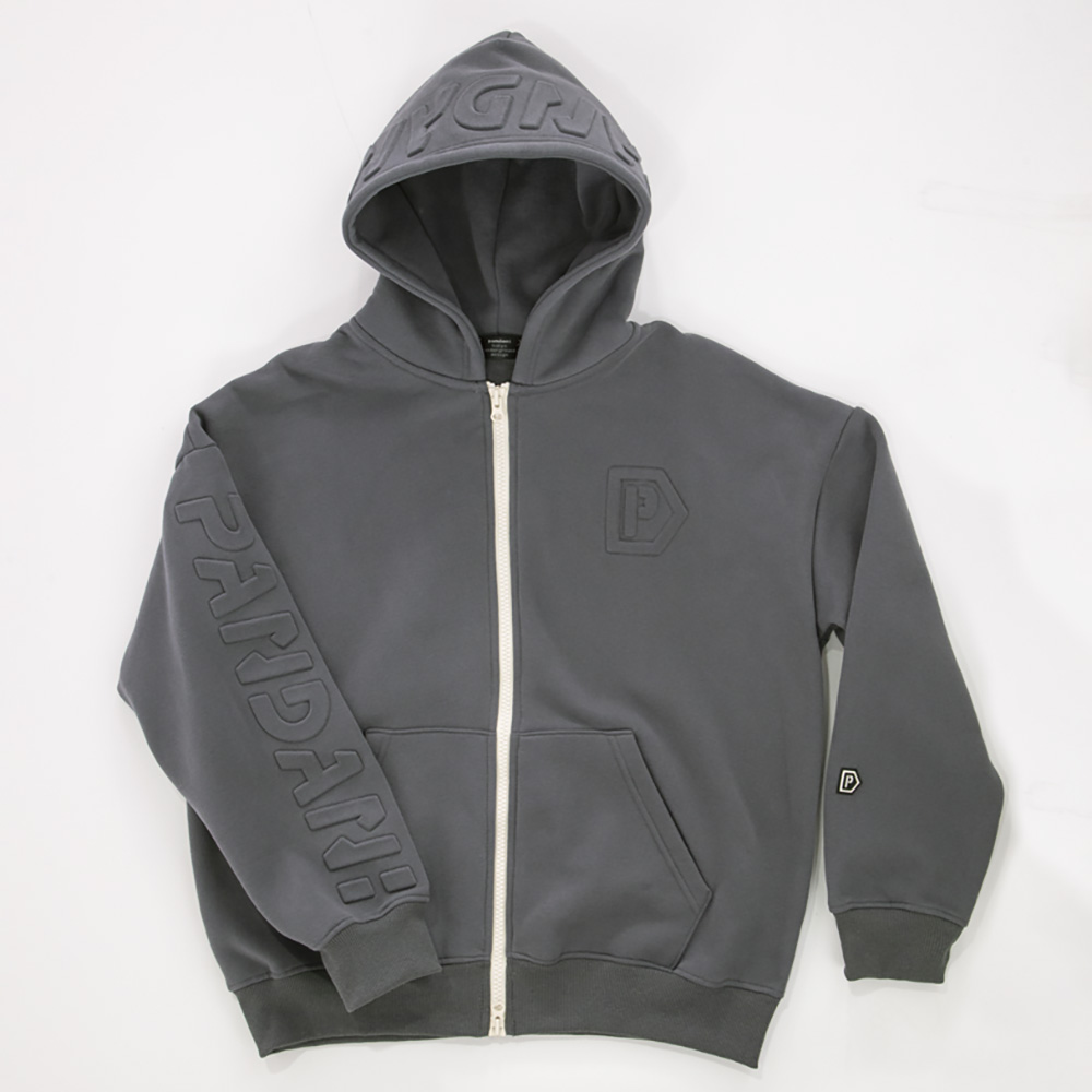 [Pandani]W-ZIPフーディー/ ストームグレイ