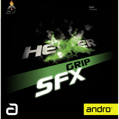 アンドロ　ラザンターR37　黒　1.7　＆　ヘキサーパワーグリップSFX andro]ヘキサー パワーグリップ SFX ミングルスオンラインショップ