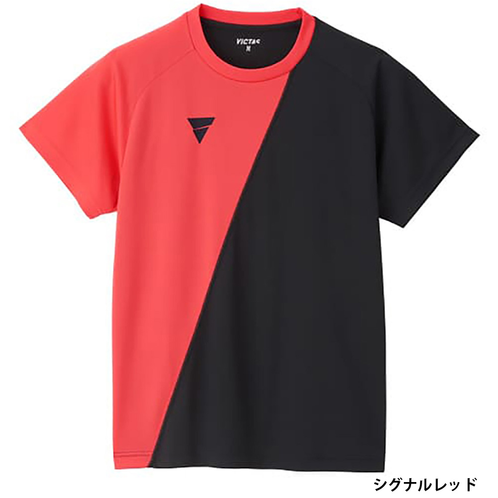 シャツ　実使用 Butterfly 卓球ウェア 赤と黒 BUTTERFLY/バタフライ】Lサイズ