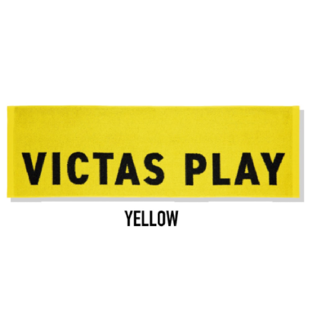 [VICTAS]バイカラーテキストロゴスポーツタオル
