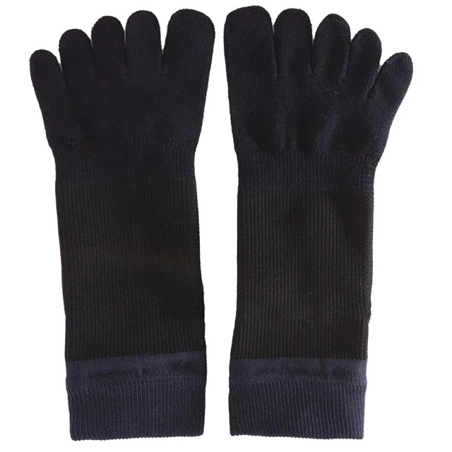 Pandani]5本指ソックス:ブラック/ネイビー【23-25cm】 ミングルス