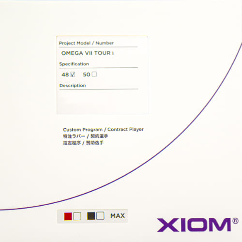 OMEGA - 卓球ラバー　XIOM OMEGA VII ASIA MAX ブラック　2枚セット Amazon.com : XIOM Omega VII Tour Table Tennis Rubber (Black