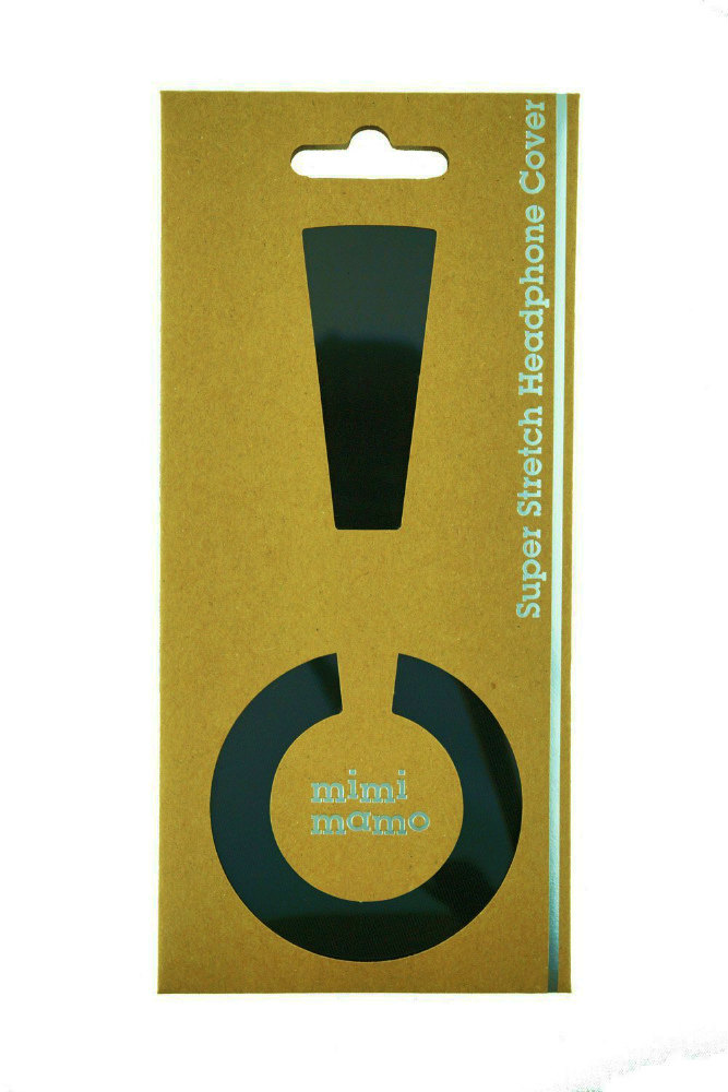 mimimamo/スーパーストレッチヘッドホンカバー M (ブラック)【ネコポス発送】
