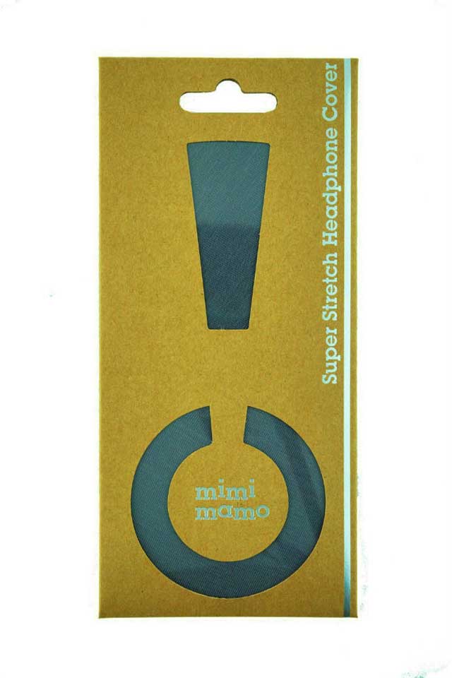 mimimamo/スーパーストレッチヘッドホンカバー M (グレー)【ネコポス発送】