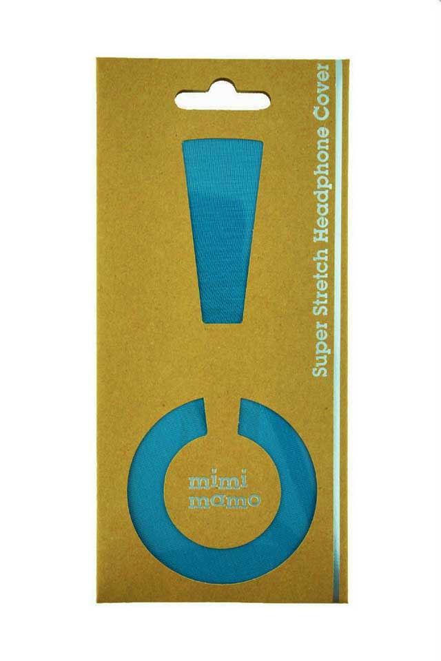 mimimamo/スーパーストレッチヘッドホンカバー M (ブルー)【ネコポス発送】