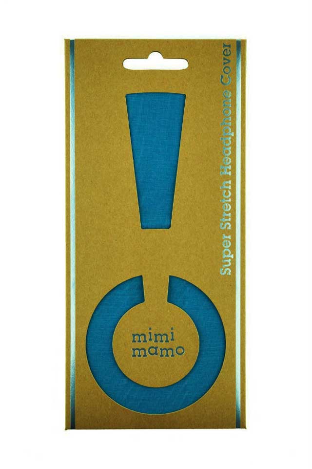 mimimamo/スーパーストレッチヘッドホンカバー L (ブルー) 【ネコポス発送】