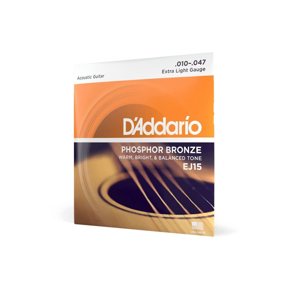 D'Addario/EJ15 アコースティックギター弦 010～047【ダダリオ】【フォスファーブロンズ】【在庫あり】