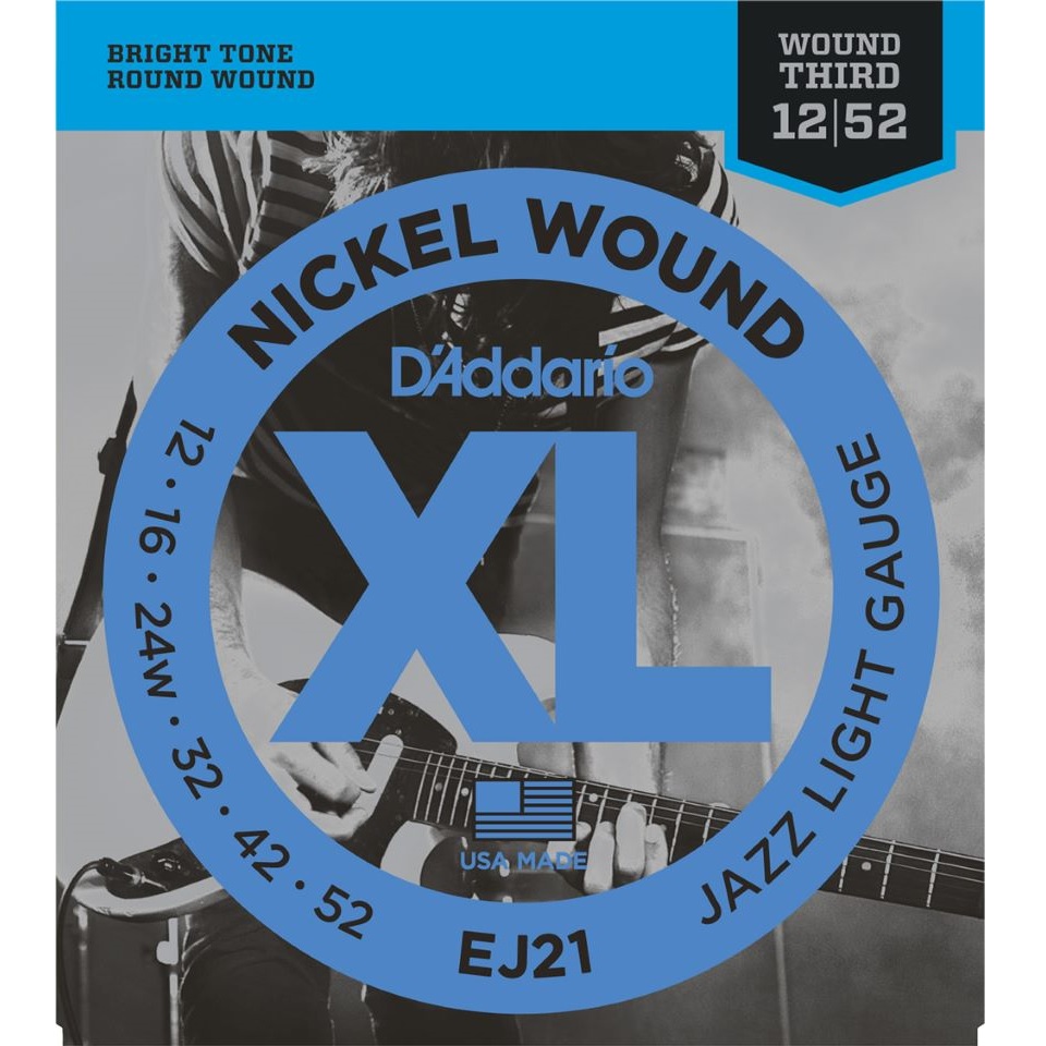 D'Addario/EJ21 Jazz Light 012-052【在庫あり】