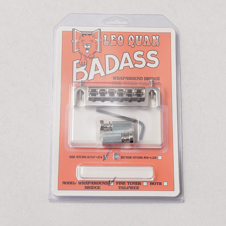ALLPARTS/Leo Quan Badass Wraparound Guitar Bridge with SAE Locking Studs【在庫あり】