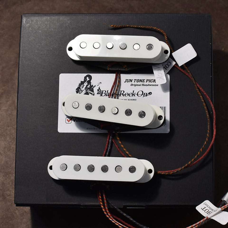 JUNTONE PICKUPS/Blues Rock On /Set /V.Bevel/White ichiro Signature type1【お取り寄せ商品】