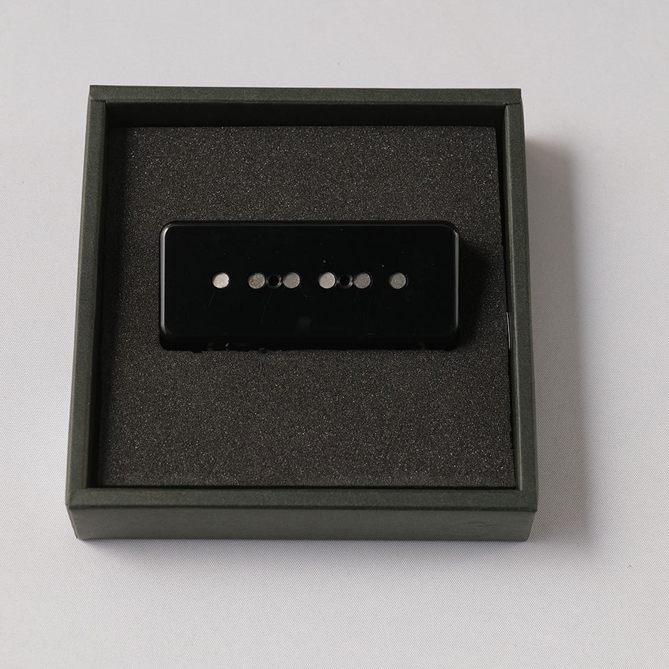 JUNTONE PICKUPS/Alnico Rod Soap Bar Bridge Black【在庫あり】