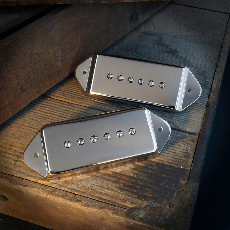 LOLLAR PICKUPS/P-90 Dogear Casino【Nickel Cover/Bridge】【お取り寄せ商品】