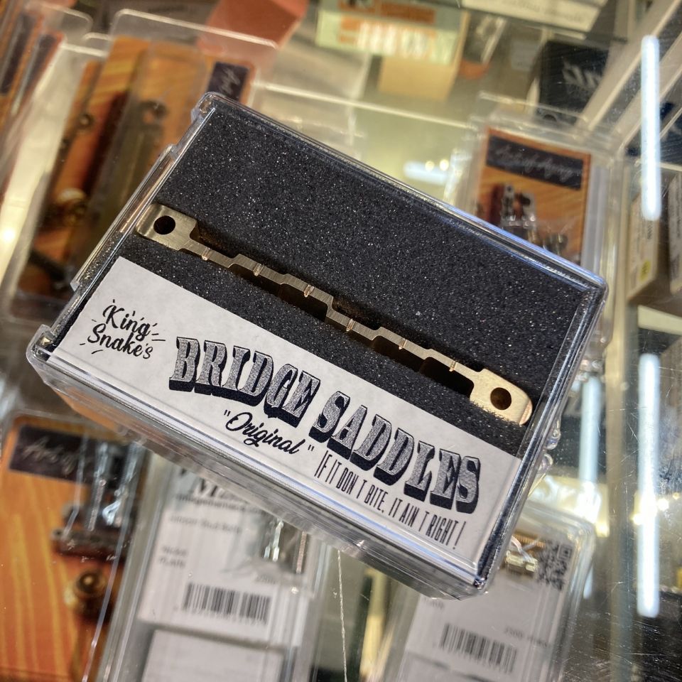 KING SNAKE/Original Brass Bridge Saddle【お取り寄せ商品】