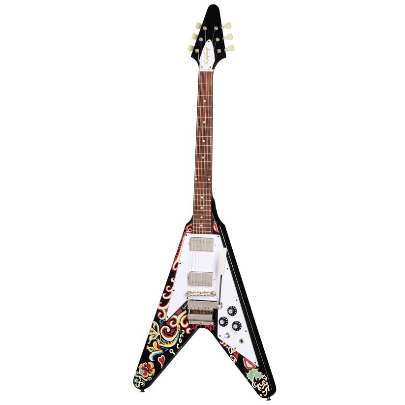 Epiphone/Jimi Hendrix Love Drops Flying V (Ebony)【お取り寄せ商品】