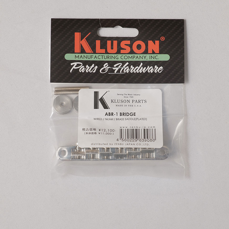 Kluson/ABR-1 BRIDGE WIRED BRASS SADDLE Nickel【在庫あり】