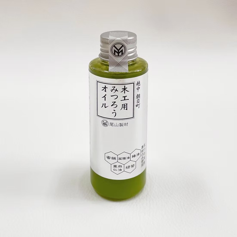 尾山製材/みつろうオイル 緑茶 100ml