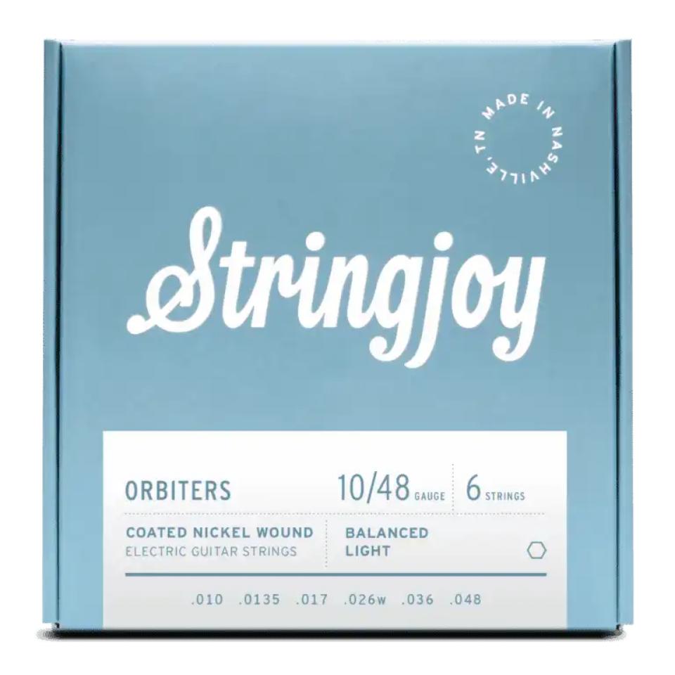 Stringjoy/Orbiters Balanced Light Gauge (10-48) Coated Nickel Wound Electric Guitar Strings【お取り寄せ商品】