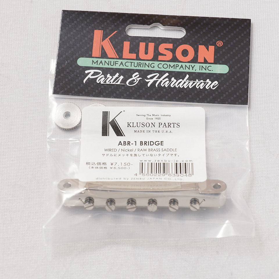 Kluson/ABR-1 BRIDGE WIRED RAW BRASS SADDLE Nickel【ブラスサドル】【ブリッジ】