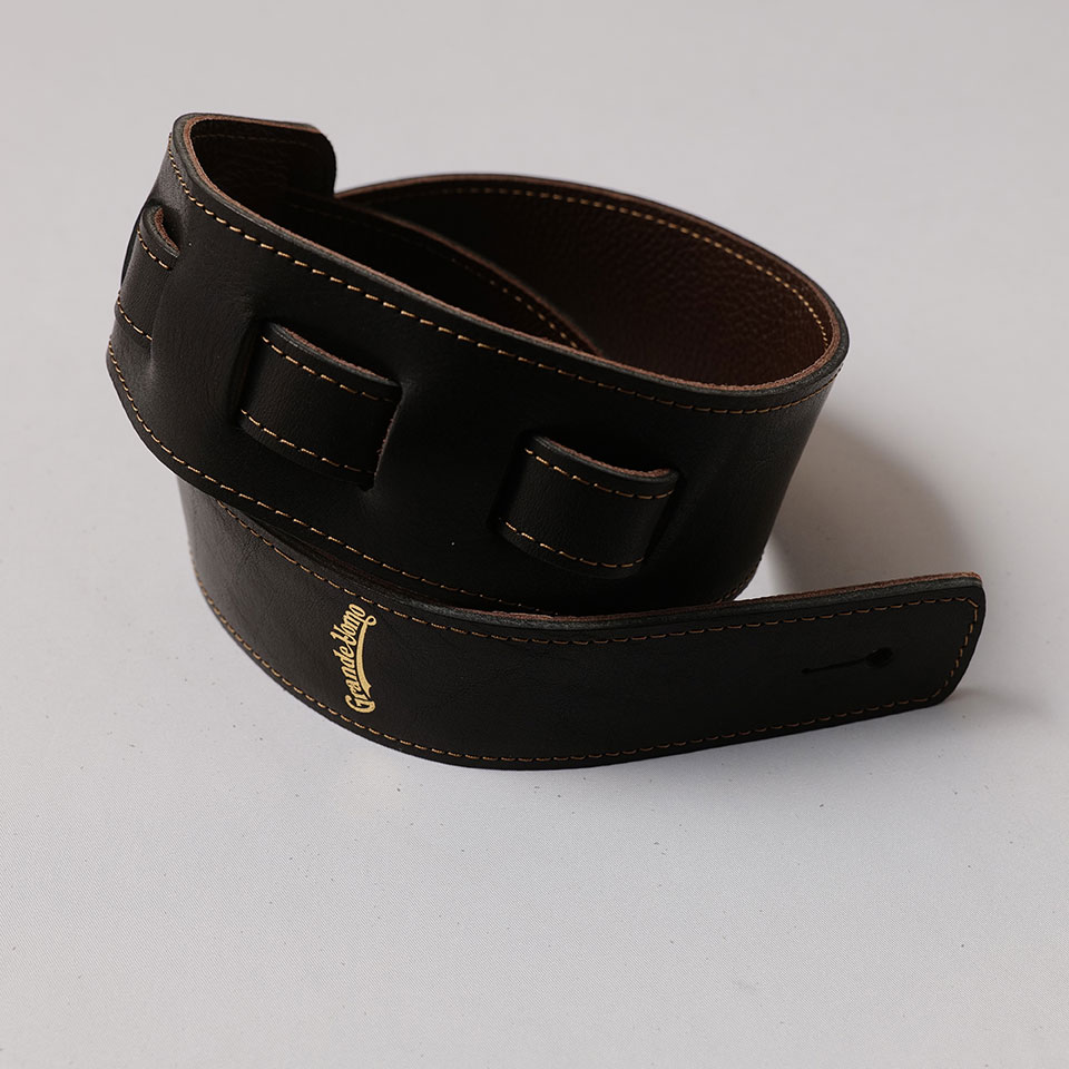 Grande uomo/栃木レザー slim Black/Dark Brown【在庫あり】