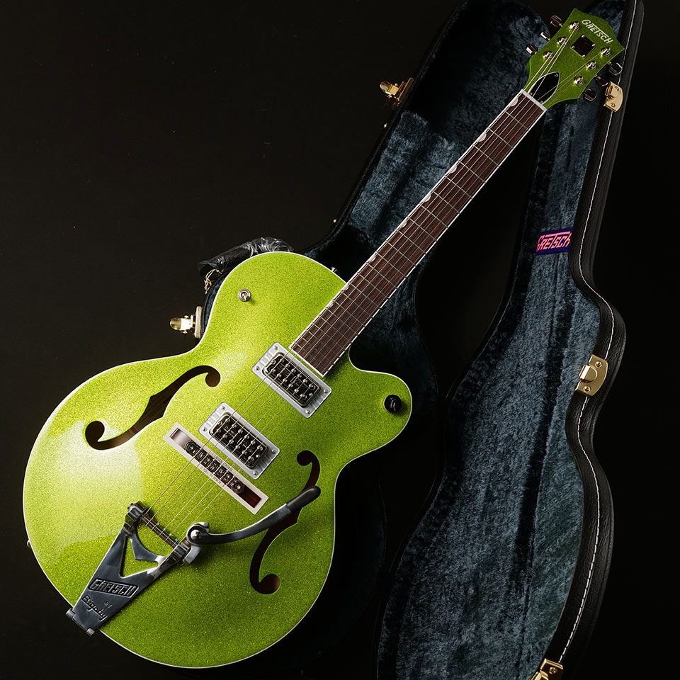 Gretsch/G6120T- HR Brian Setzer Signature Hot Rod Hollow Body with Bigsby Extreme Coolant Green Sparkle【在庫あり】【送料無料】