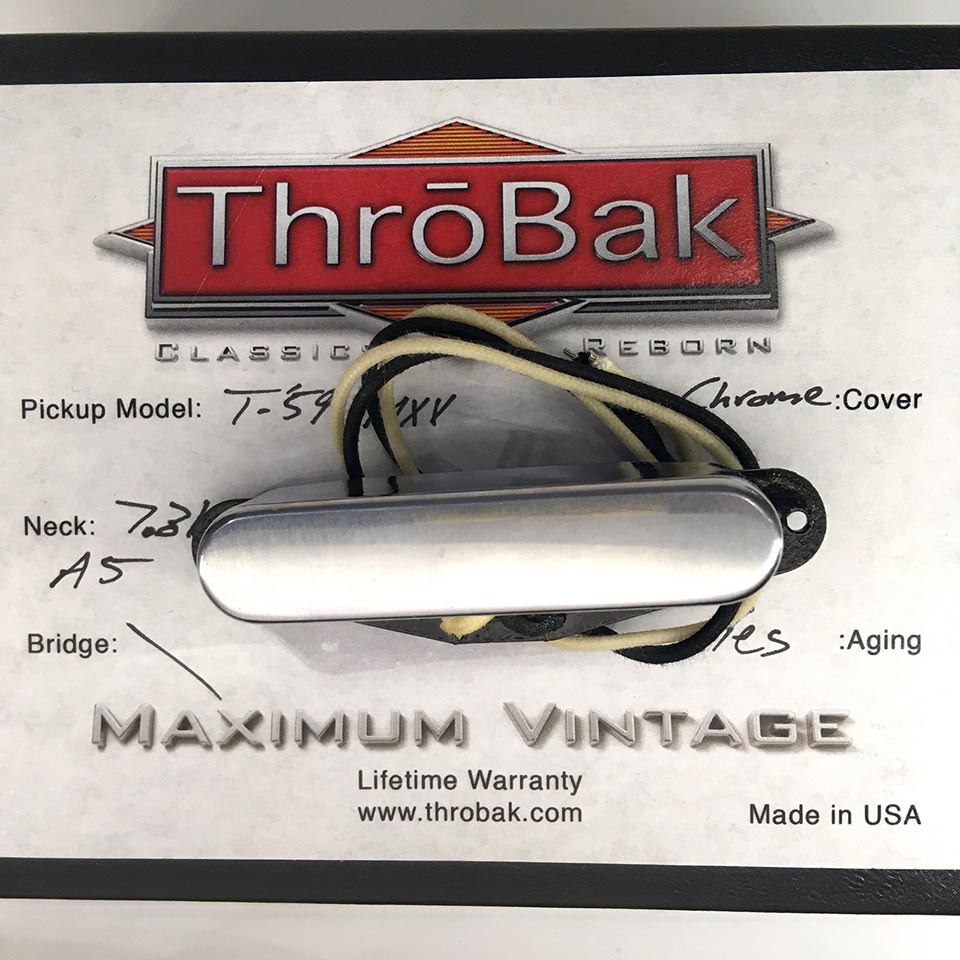 ThroBak/T-59 MXV - ThroBak Tele Guitar Pickup / Neck / Aged Chrome【在庫あり】