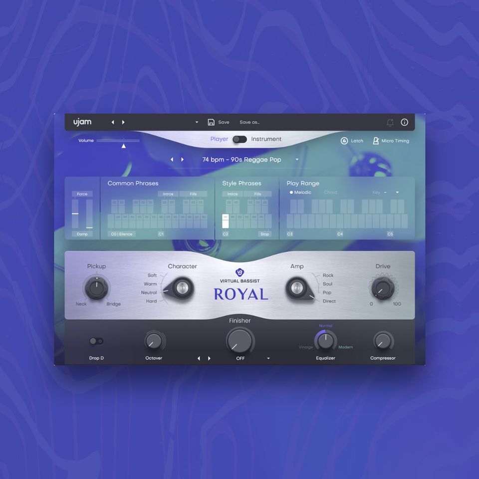 UJAM/VIRTUAL BASSIST ROYAL 2【オンライン納品】
