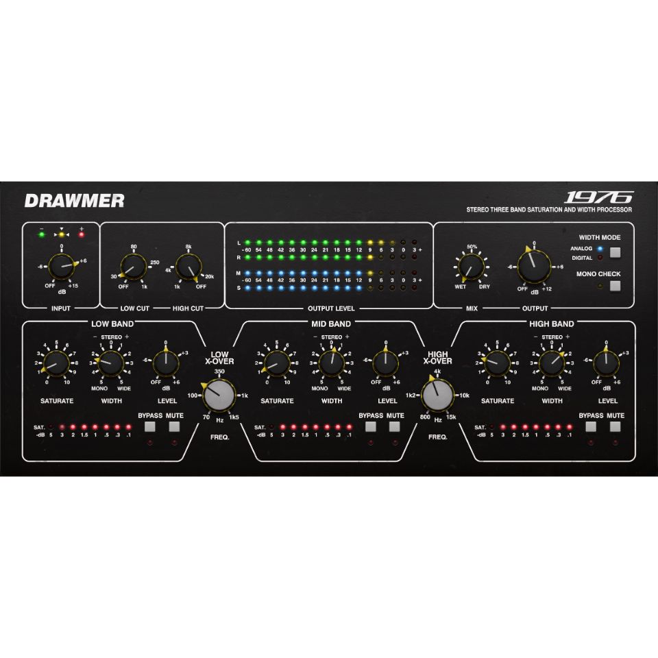 Softube/Drawmer 1976 Three Band Saturator【オンライン納品】