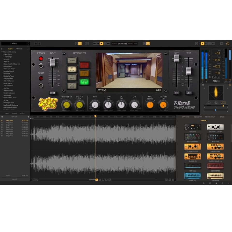 IK Multimedia/T-RackS Sunset Sound Studio Reverb【～05/07 期間限定特価キャンペーン】【オンライン納品】