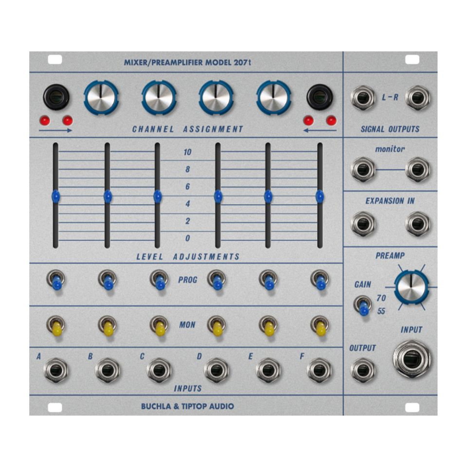 Tiptop Audio/Buchla 207t Mixer / Preamp