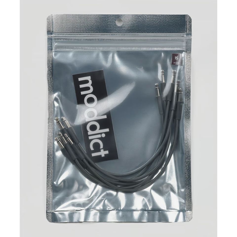 moddict/slim patch cable 15cm 6pack dark gray【在庫あり】