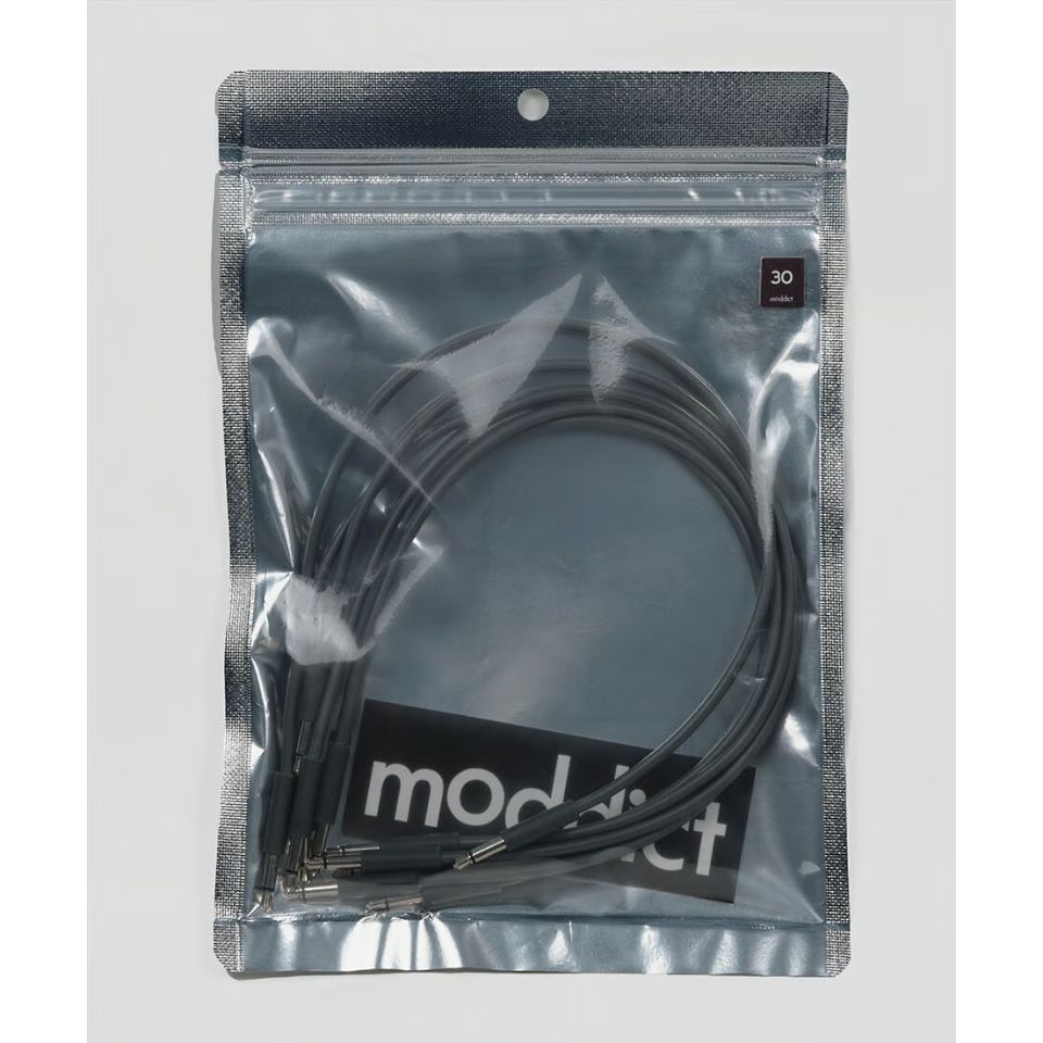 moddict/slim patch cable 30cm 6pack dark gray【在庫あり】