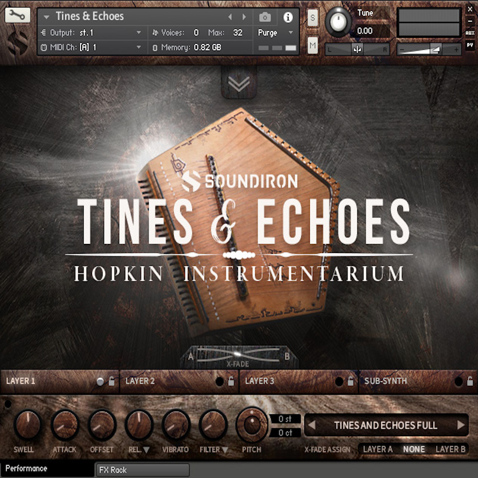 SOUNDIRON/HOPKIN INSTRUMENTARIUM : TINES & ECHOES【～05/12 期間限定特価キャンペーン】【オンライン納品】【在庫あり】