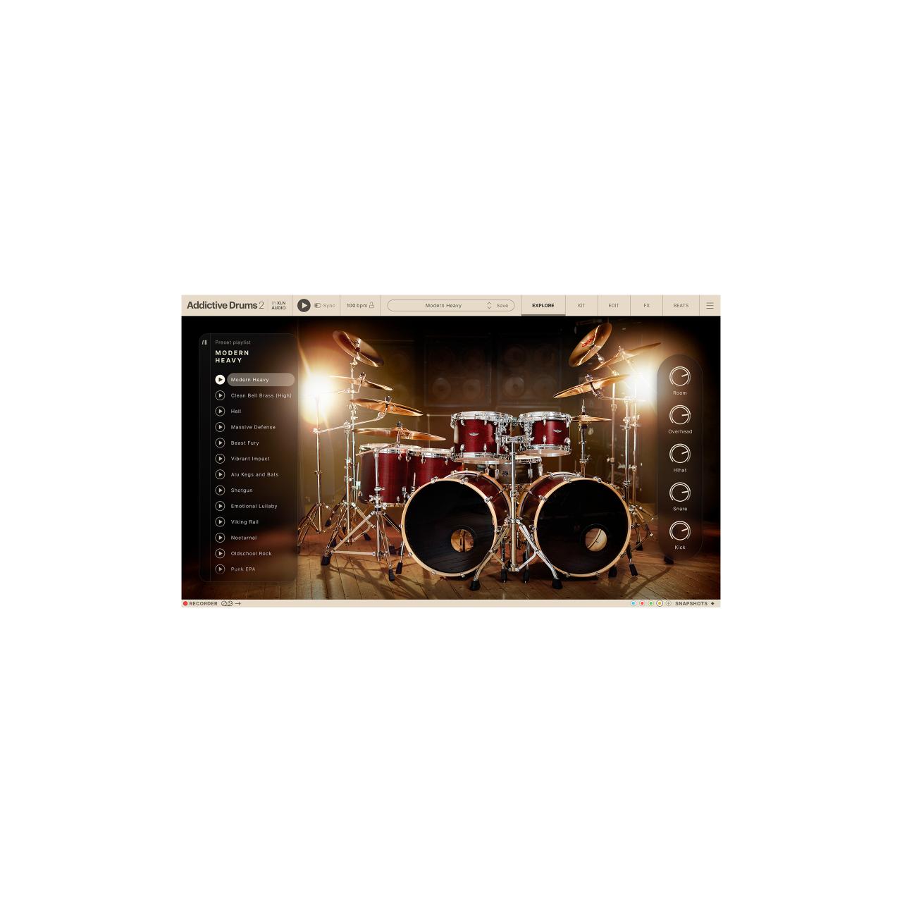 xln audio/Addictive Drums 2：Modern Heavy Adpak【オンライン納品】