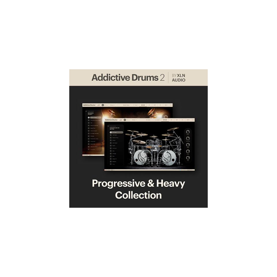 xln audio/Addictive Drums 2: Progressive & Heavy Collection【オンライン納品】