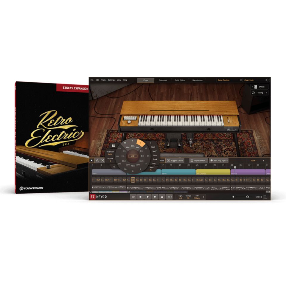 TOONTRACK/EKX - RETRO ELECTRICS【EZ KEYSシリーズ拡張音源】【オンライン納品】【在庫あり】