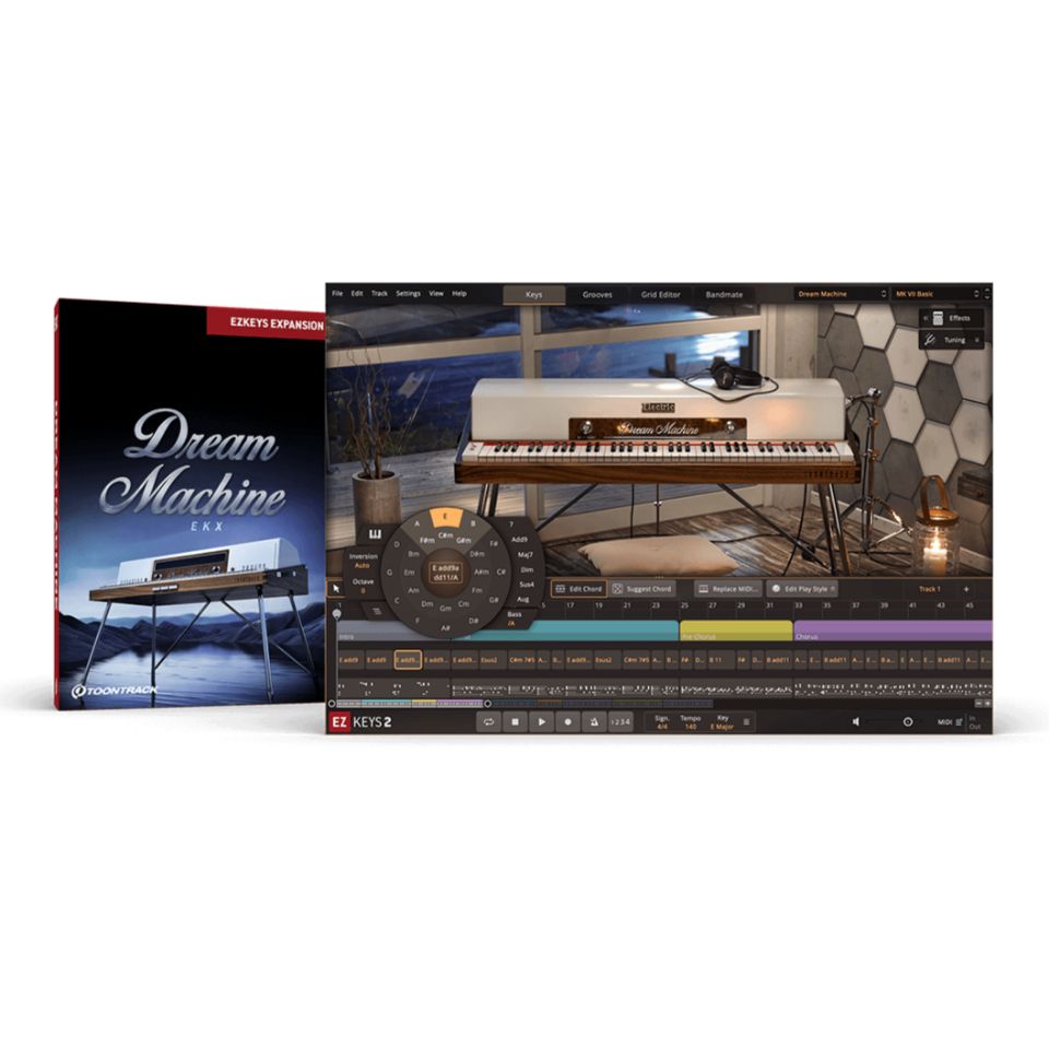 TOONTRACK/EKX - DREAM MACHINE【EZ KEYSシリーズ拡張音源】【オンライン納品】【在庫あり】