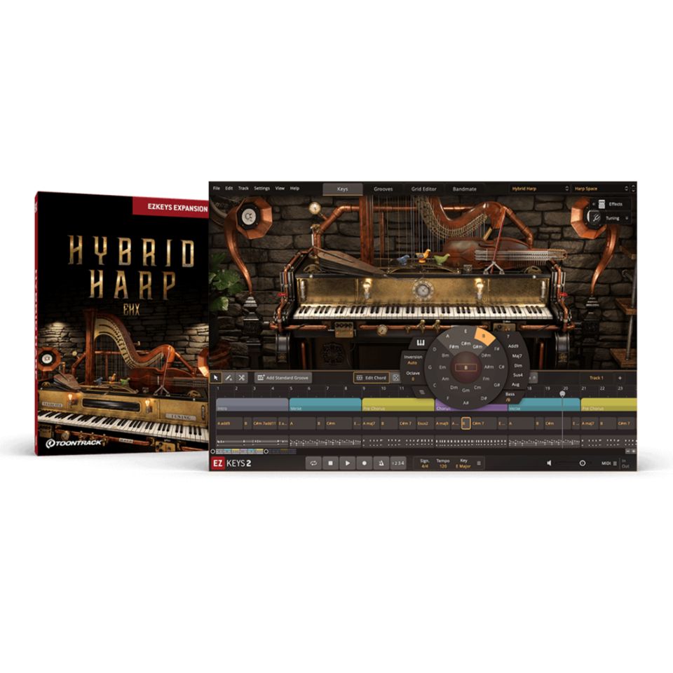 TOONTRACK/EKX - HYBRID HARP【EZ KEYSシリーズ拡張音源】【オンライン納品】【在庫あり】
